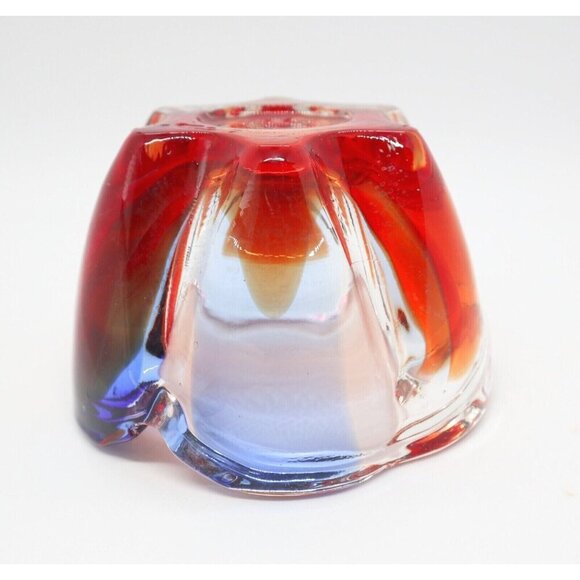 Czech Glass Art Glass Ashtray Mid Century Modern Contemporary Vintage - Picture 5 of 6